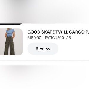 Good American Cargo Pants ‘Good Skate’